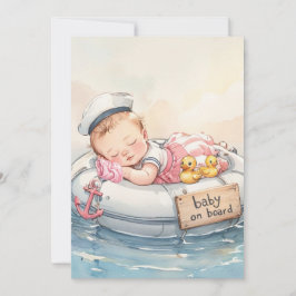 Invitación de descarga digital para niña marinera 