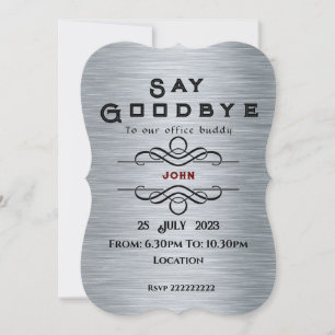 Invitación de despedida