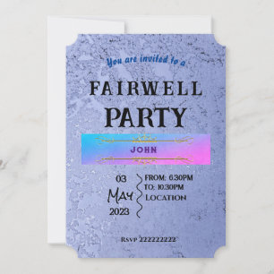 Invitación de despedida
