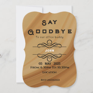 Invitación de despedida