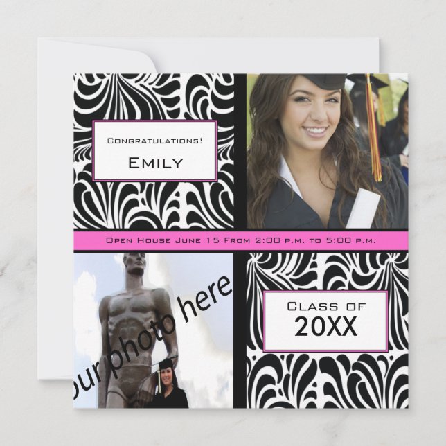 Invitación de despedida a graduación de Black Swir (Anverso)