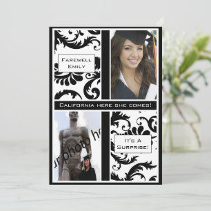 Invitación de despedida a graduación de Damasco Ne