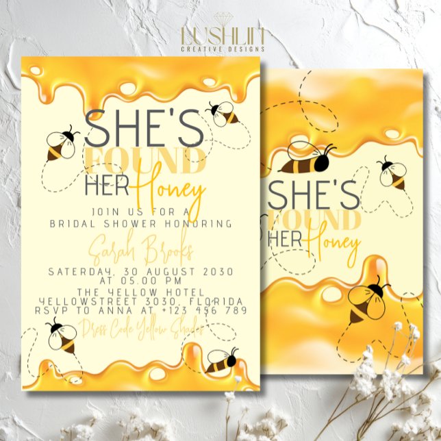 Invitación de Despedida de Soltera Abeja de Miel (Subido por el creador)