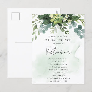 Invitación de Despedida de Soltera Acuarela Chic d