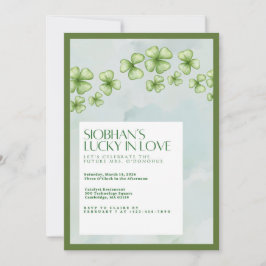 Invitación de Despedida de Soltera Afortunada en e
