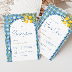 Invitación de Despedida de Soltera al Estilo Medit