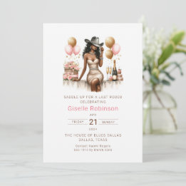 Invitación de Despedida de Soltera al Estilo Weste