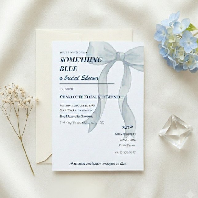 Invitación de Despedida de Soltera Algo Azul de Lu (Subido por el creador)