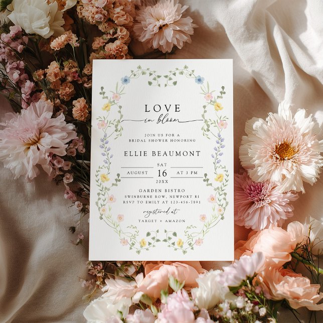 Invitación de Despedida de Soltera Amor en Flor (Subido por el creador)
