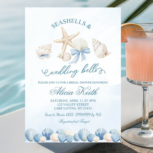 invitación de despedida de soltera Blue Boho Coast (Subido por el creador)