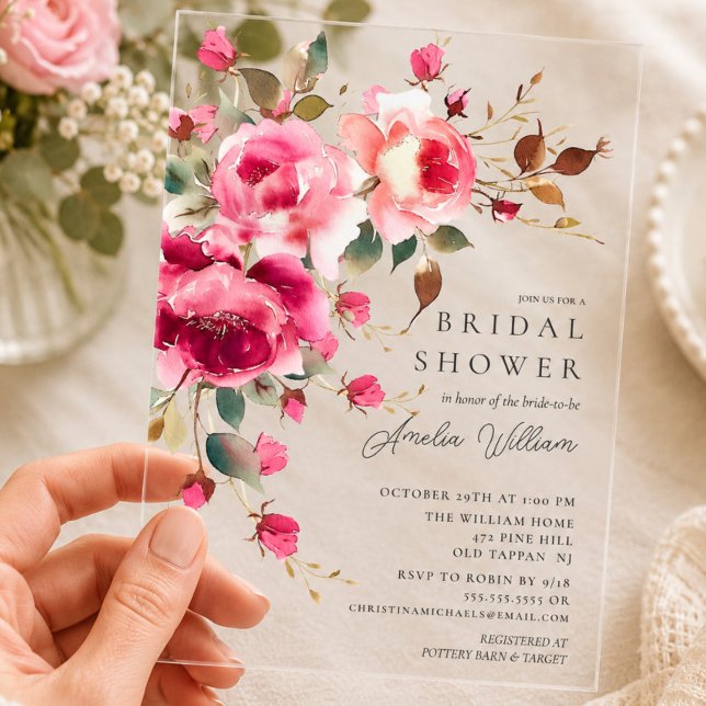 Invitación de Despedida de Soltera Blush Blossom (Subido por el creador)