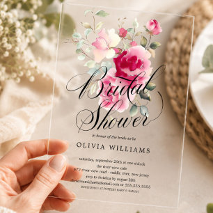 Invitación de Despedida de Soltera Blush Blossom