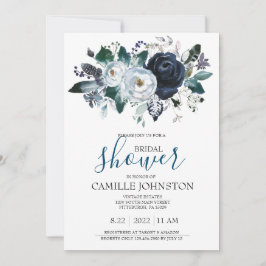 Invitación de Despedida de Soltera Bohemio Azul