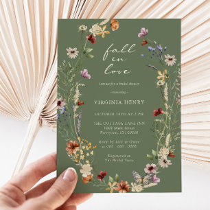 Invitación de Despedida de Soltera Boho Fall In Lo