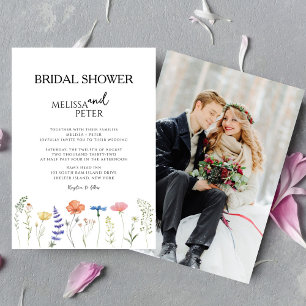 Invitación de Despedida de Soltera Boho Flor Silve