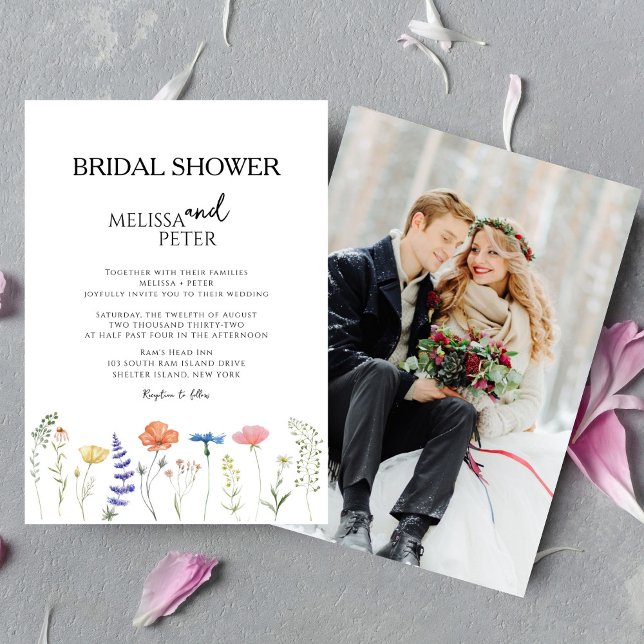 Invitación de Despedida de Soltera Boho Flor Silve (Subido por el creador)
