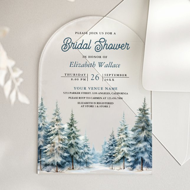 Invitación de Despedida de Soltera Bosque de Pinos (Subido por el creador)