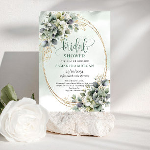 Invitación de Despedida de Soltera Botánica Verde 