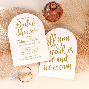 Invitación de Despedida de Soltera Calligraph Love