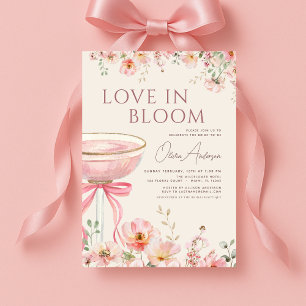 Invitación de Despedida de Soltera Champagne Rosa 