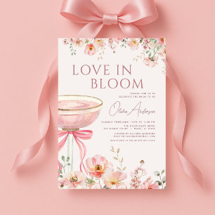 Invitación de Despedida de Soltera Champagne Rosa