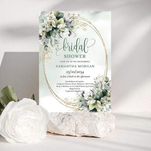 Invitación de Despedida de Soltera Chic Celebratio (Chic Celebration Boho Gold Bridal Shower Invitation)