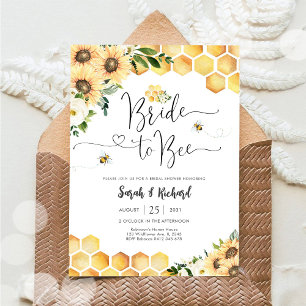 Invitación de Despedida de Soltera con Abejas
