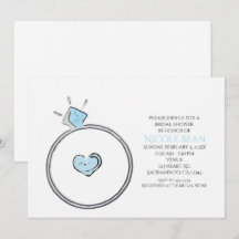 Invitación de Despedida de Soltera con Anillo de C