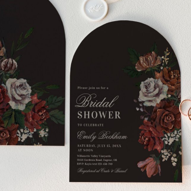 Invitación de Despedida de Soltera con Arco Floral (Subido por el creador)