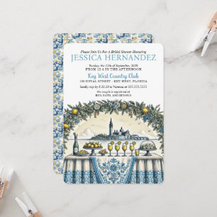 Invitación de Despedida de Soltera con Azulejo de 