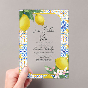 Invitación de Despedida de Soltera con Azulejo Ita