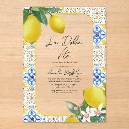 Invitación de Despedida de Soltera con Azulejo Ita