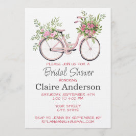 Invitación de Despedida de Soltera con Bicicleta F