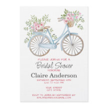 Invitación de Despedida de Soltera con Bicicleta F
