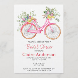 Invitación de Despedida de Soltera con Bicicleta F