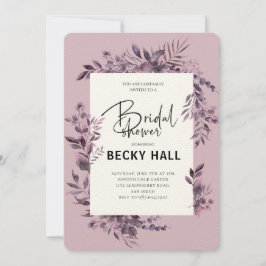 Invitación de Despedida de Soltera con Borde de Ve