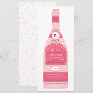 Invitación de Despedida de Soltera con Botella de