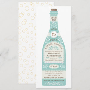 Invitación de Despedida de Soltera con Botella de