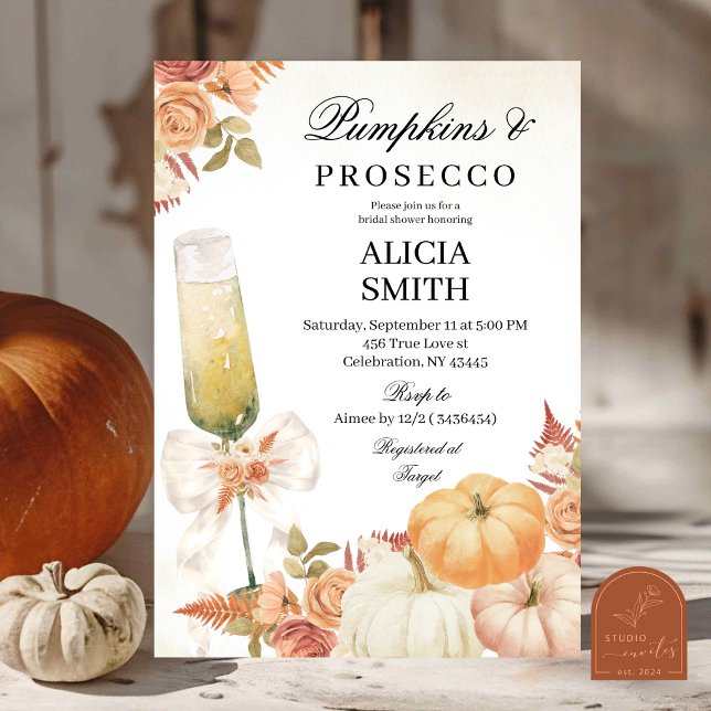 Invitación de Despedida de Soltera con Calabazas y (Subido por el creador)