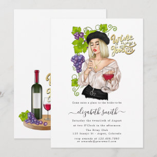 Invitación de Despedida de Soltera con Cata de Vin