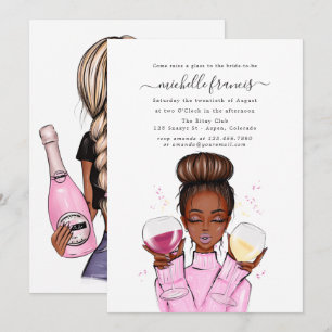 Invitación de Despedida de Soltera con Cata de Vin