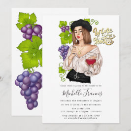 Invitación de Despedida de Soltera con Cata de Vin