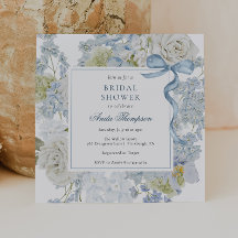 Invitación de Despedida de Soltera con Cinta Flora