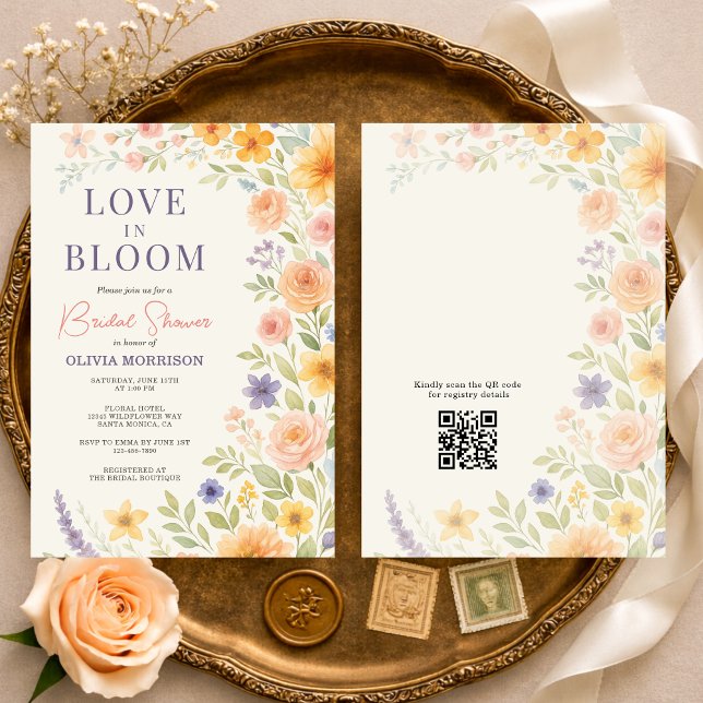 Invitación de Despedida de Soltera con Código QR F (Subido por el creador)