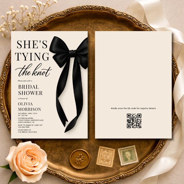 Invitación de Despedida de Soltera con Código QR S (Subido por el creador)