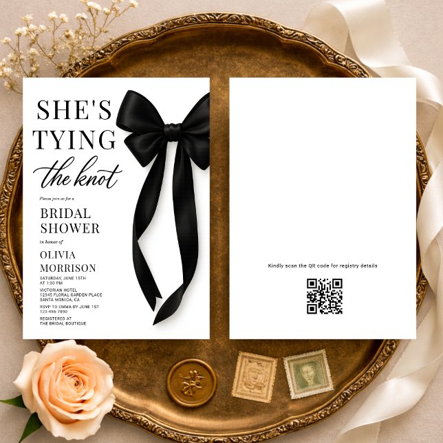 Invitación de Despedida de Soltera con Código QR S (Subido por el creador)