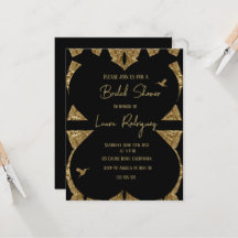 Invitación de Despedida de Soltera con corazón mod