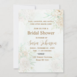 Invitación de Despedida de Soltera con Diseño Flor