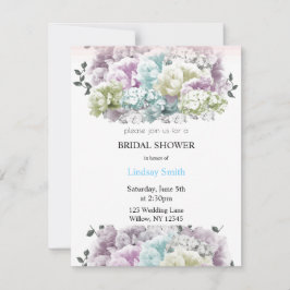 Invitación de Despedida de Soltera con Floral Mixt