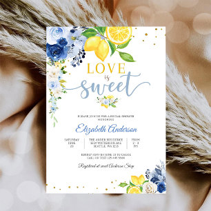 Invitación de Despedida de Soltera con Flores de L